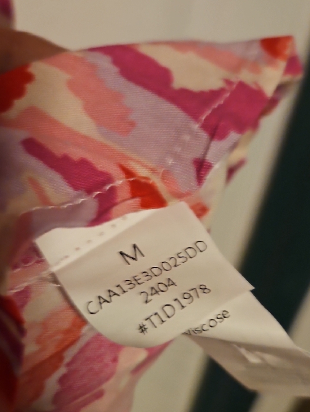 Cupshe Pink and Orange Abstract Wrap Romper - Picture 3 of 4